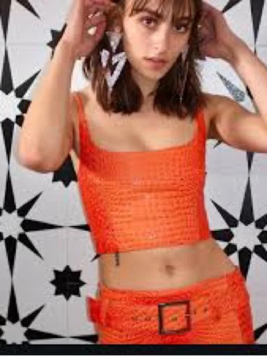Mia Vesper FAUX CROC
TINY TOP Orange S - Picture 1 of 4